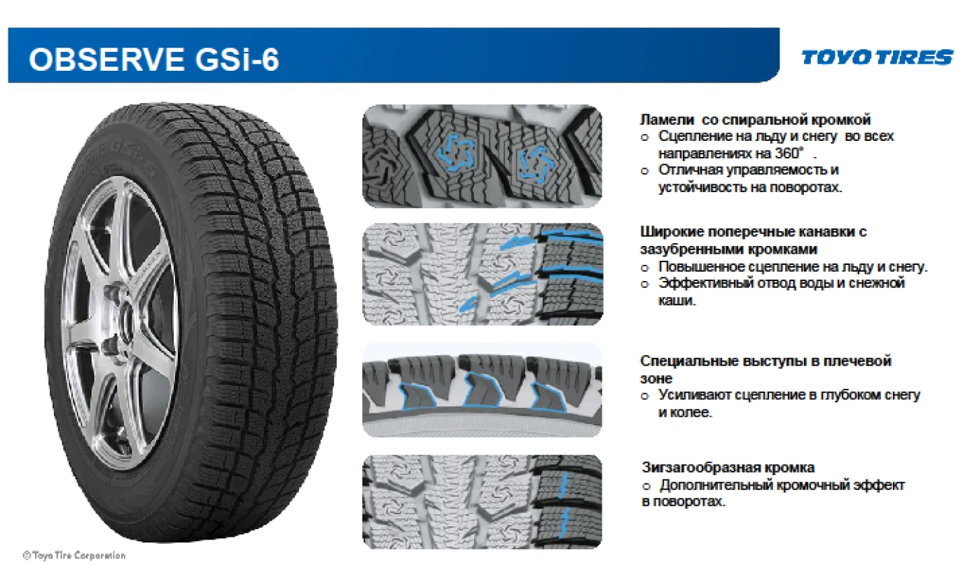 Автошина TOYO 215/55 R17 98H XL OBSERVE GSi6 HP-3